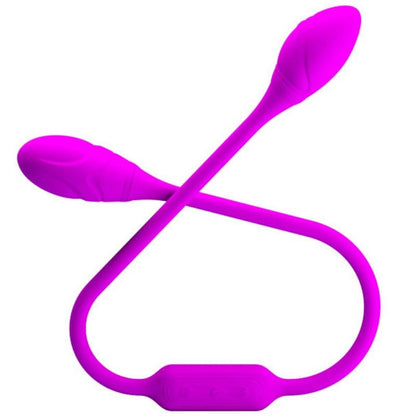Close-up do PRETTY LOVE Estimulador Unissexo Dream Lovers Whip 12 Modos Flexíveis, mostrando seu design ergonômico e material de silicone.