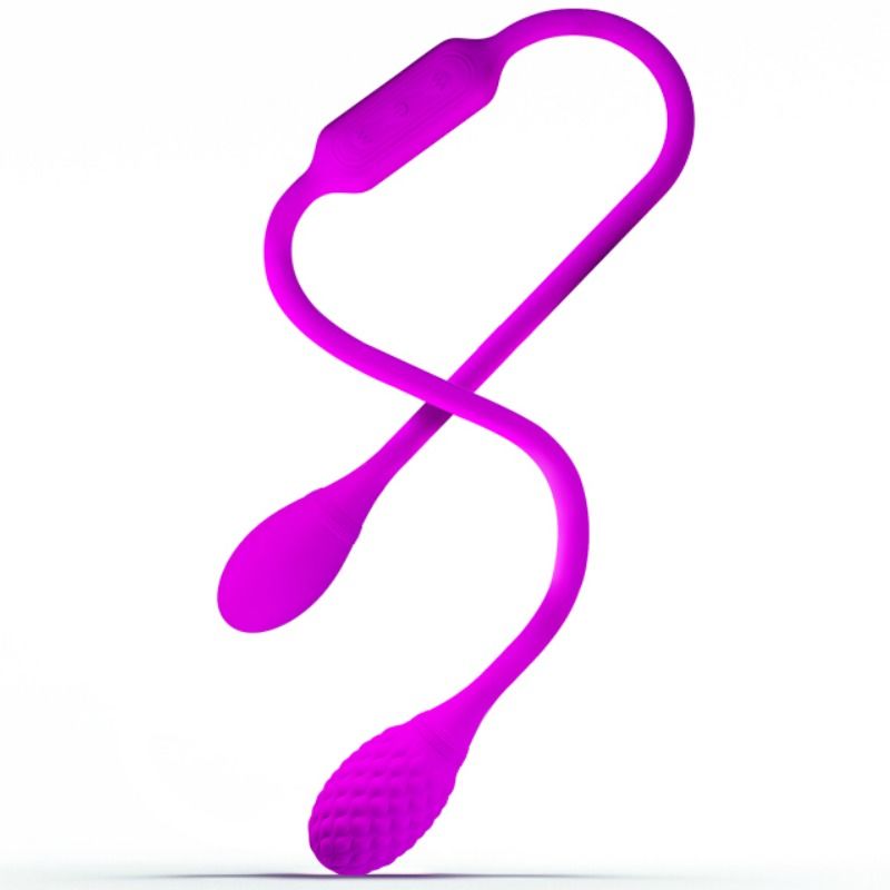 PRETTY LOVE Estimulador Unissexo Dream Lovers Whip 2 em silicone flexível com 12 modos de vibração.