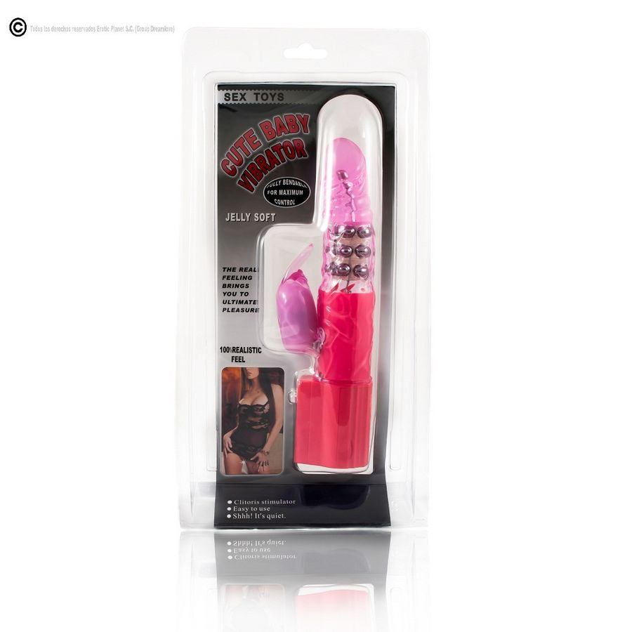 BAILE Vibrador Rotador Coelho Superestimulador com design ergonómico e estimulador clitoriano.