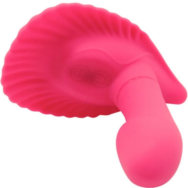 Close-up do vibrador Pretty Love Flirtation G-spot de silicone, com controlo remoto, mostrando a sua forma curva e textura suave.