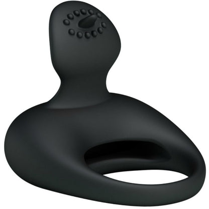 Anel Vibrador PRETTY LOVE com Língua Estimuladora em silicone macio, ideal para prazer a dois.