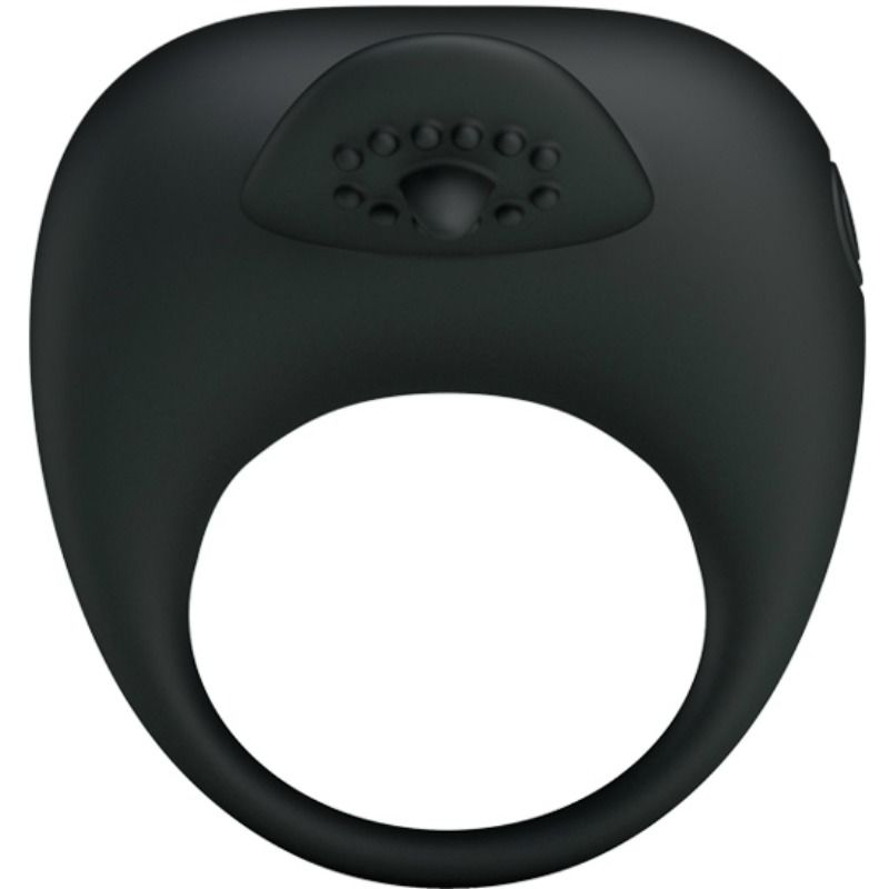 Anel Vibrador PRETTY LOVE com Língua Estimuladora em silicone macio, ideal para prazer a dois.
