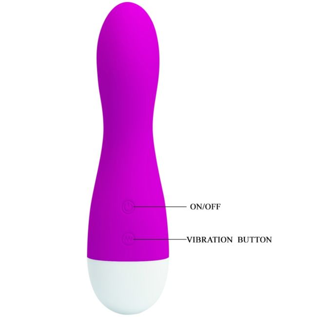 Close-up of the PRETTY LOVE Vibrador Coelho Kyle, showcasing its soft silicone texture and rabbit ear stimulator.