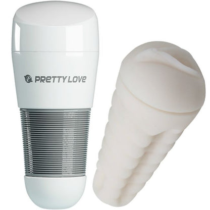 Imagem do Masturbador Masculino PRETTY LOVE Kitty White com design de vagina realista.