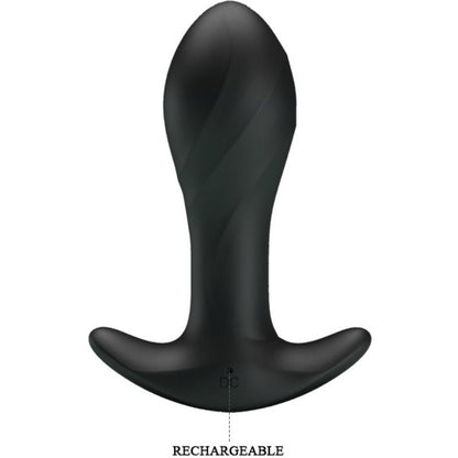 PRETTY LOVE Vibrador Anal de silicone com 12 funções