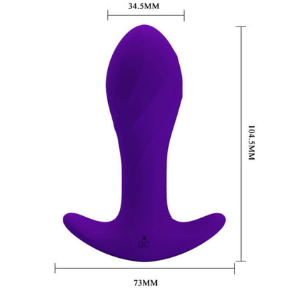 Vibrador Anal Lils PRETTY LOVE em silicone, exibindo seu design ergonómico, cor e detalhes de textura.