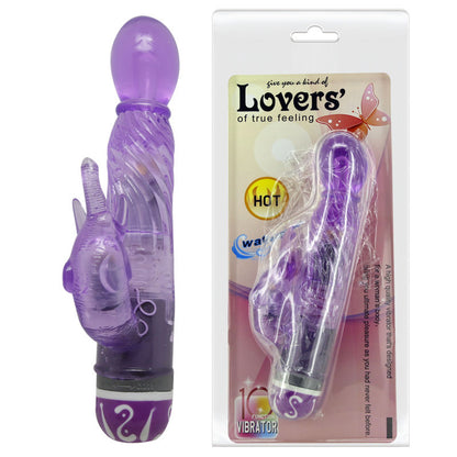 Vibrador Multivelocidade BAILE com Estimulador Lils Clitoriano, design ergonómico e cor lilás.