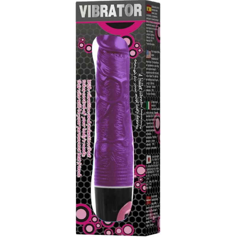 Vibrador BAILE Multivelocidade Lilac ergonómico com toque suave e design veiado