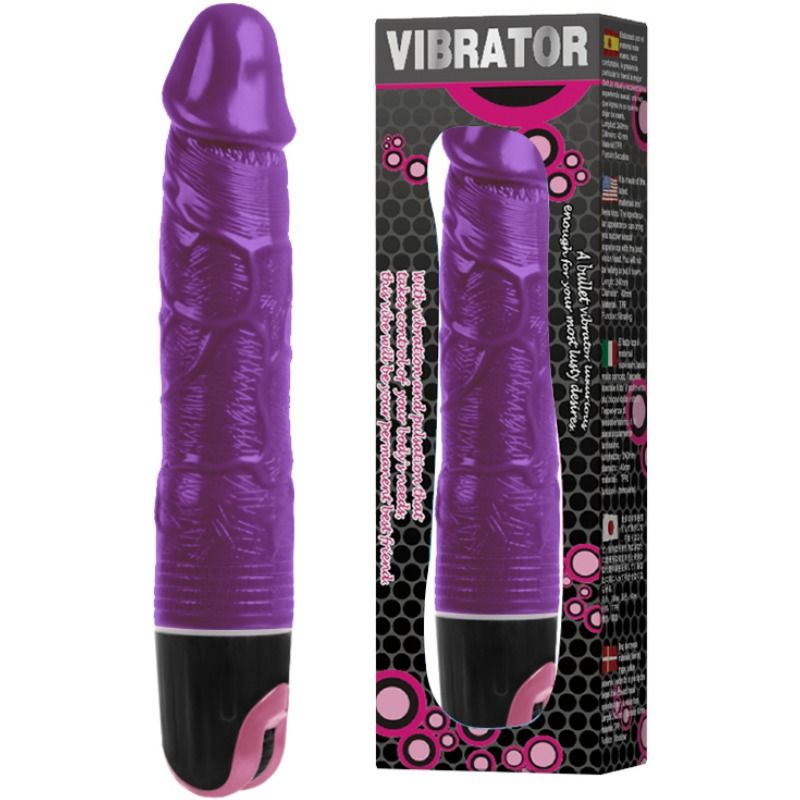 Vibrador BAILE Multivelocidade Lilac ergonómico com toque suave e design veiado