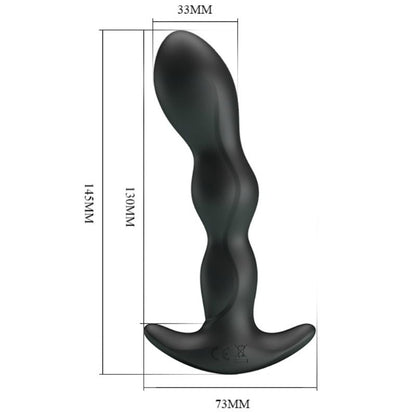PRETTY LOVE Massageador Anal de Próstata Vibratório com 12 funções e design ergonómico