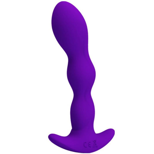 Massageador de próstata e anal PRETTY LOVE com 12 modos de vibração na cor lilás.