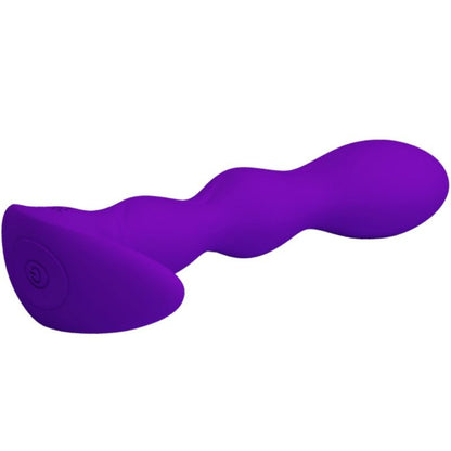 Massageador de próstata e anal PRETTY LOVE com 12 modos de vibração na cor lilás.
