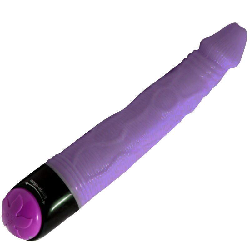 Vibrador Realístico Baile Adour Club 23 cm Lilás com textura e detalhes realistas.