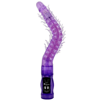 Vibrador Estimulador BAILE Thorn Lilac em cor lilás, mostrando sua haste nervurada e cabeça flexível.