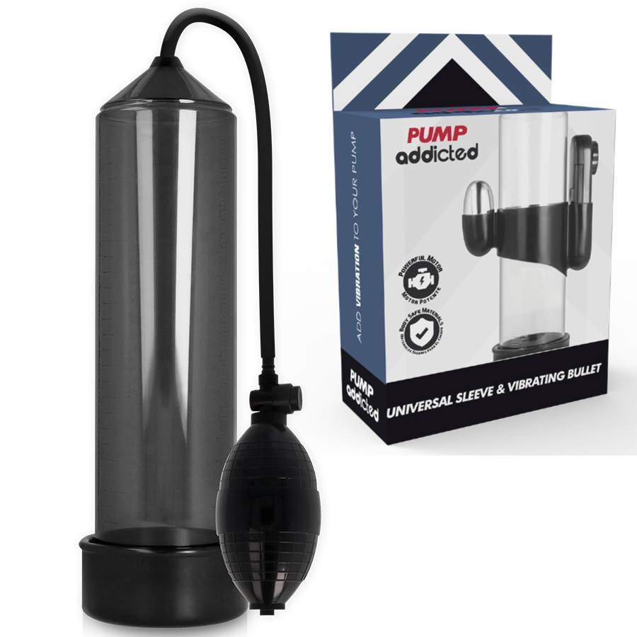 PUMP ADDICTED Bomba Peniana Vibratória RX3 para aprimoramento masculino e prazer