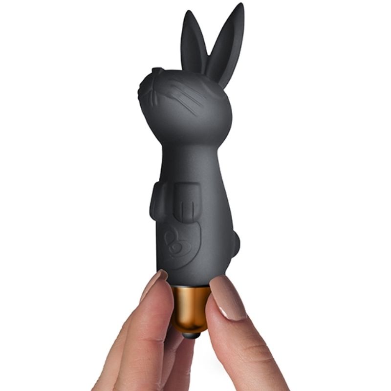 Imagem do ROCKS-OFF Kit Dark Desire Silhueta com Vibrador Bala, mostrando o design elegante e compacto.