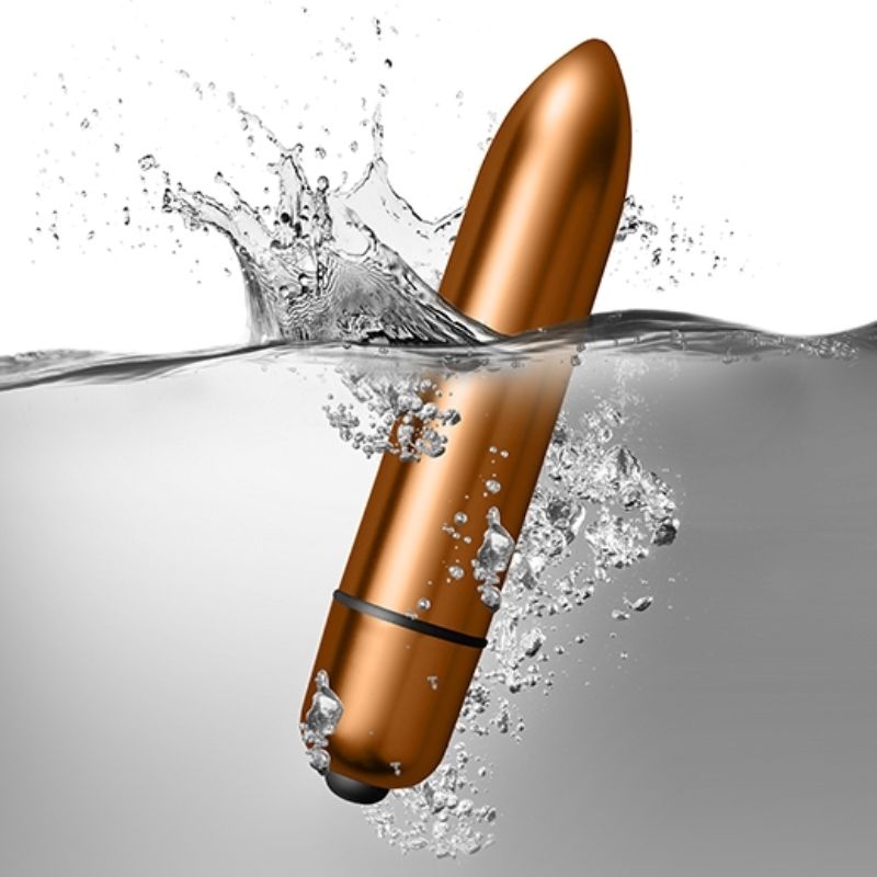 Imagem do ROCKS-OFF Kit Dark Desire Silhueta com Vibrador Bala, mostrando o design elegante e compacto.