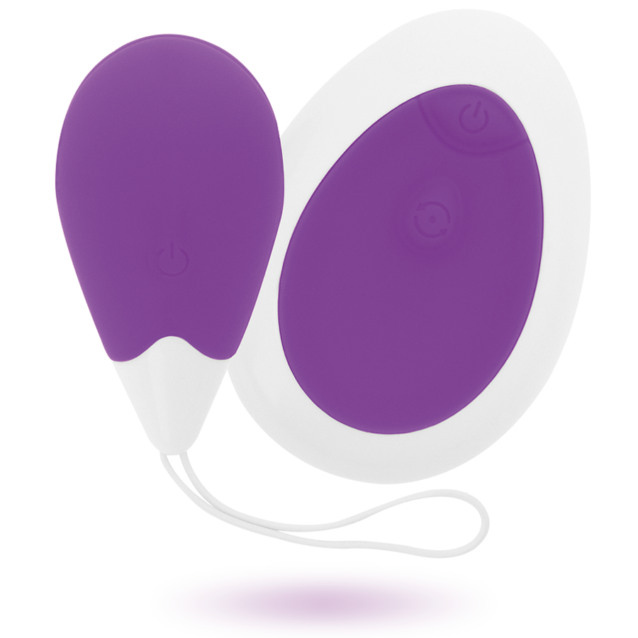 Close-up do INTENSE Ovo Vibrante de Controle Remoto Jan Lilac, destacando seu design suave e discreto.