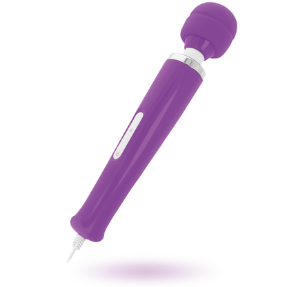 INTENSE Varinha Vibratória Keanu Wand Lilac, detalhe da cabeça de silicone e corpo ergonómico