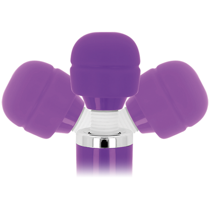 INTENSE Varinha Vibratória Keanu Wand Lilac, detalhe da cabeça de silicone e corpo ergonómico