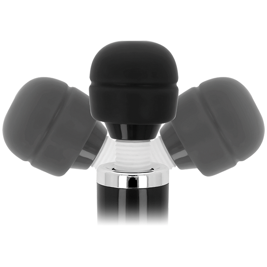 INTENSE Massagador Wand Keanu Vibrador, mostrando seu design ergonómico e cabeça de silicone flexível.
