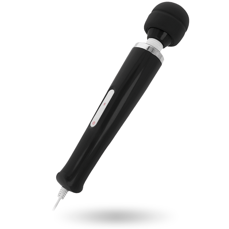 INTENSE Massagador Wand Keanu Vibrador, mostrando seu design ergonómico e cabeça de silicone flexível.