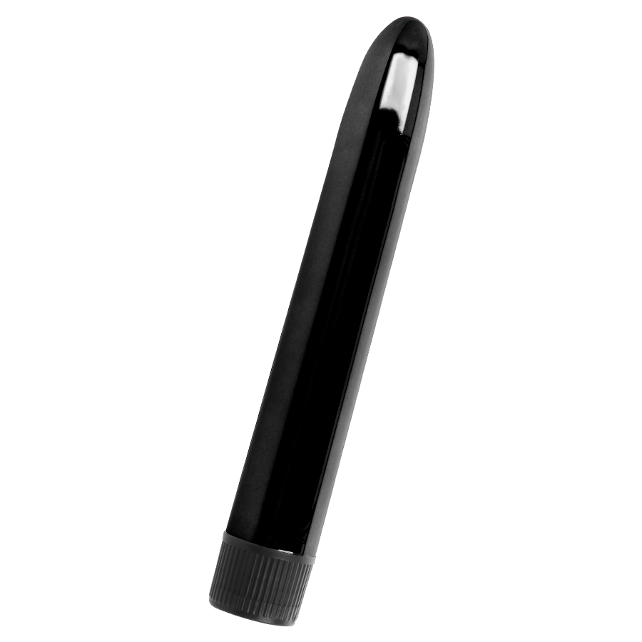 Vibrador Intense Vito Preto de 17cm com design ergonómico e cor escura.