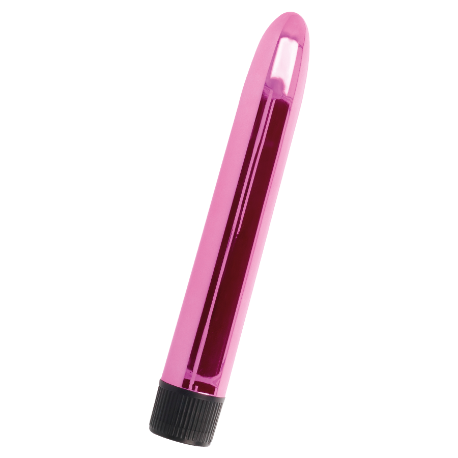 Close-up do Vibrador VITO Intense Rosa, mostrando sua forma ergonômica e cor vibrante.