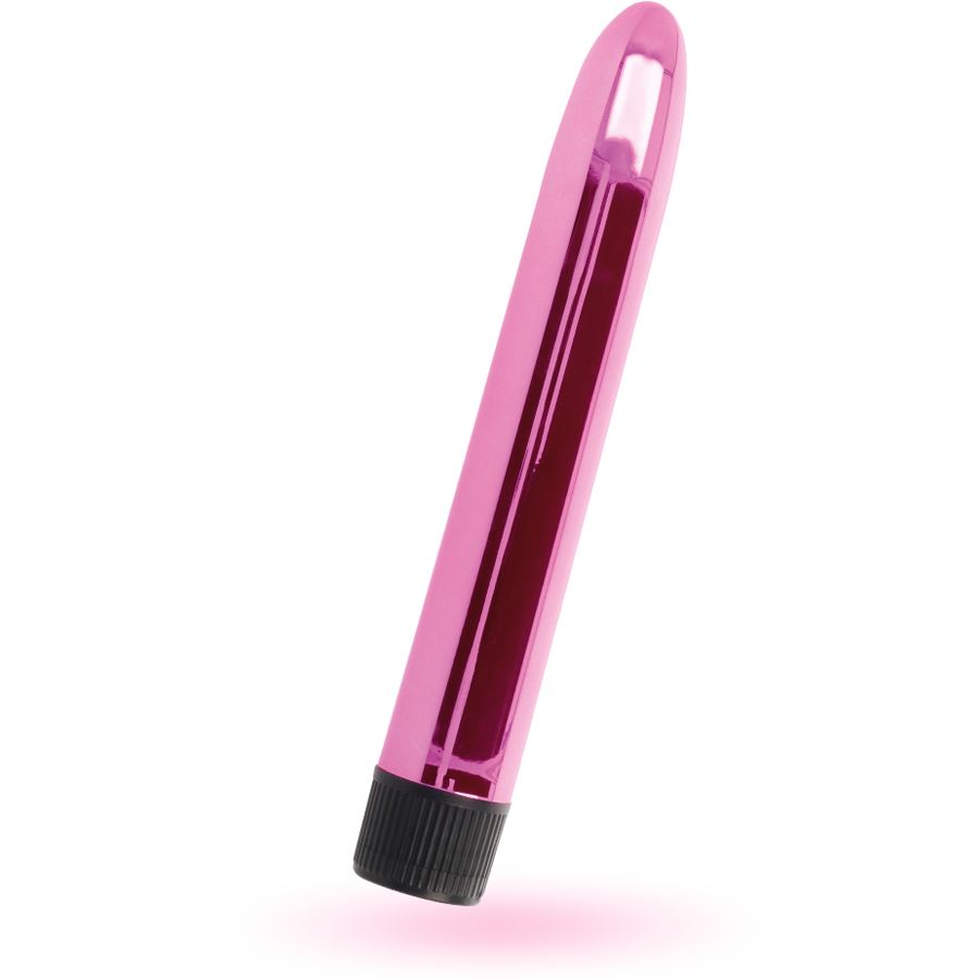 Close-up do Vibrador VITO Intense Rosa, mostrando sua forma ergonômica e cor vibrante.