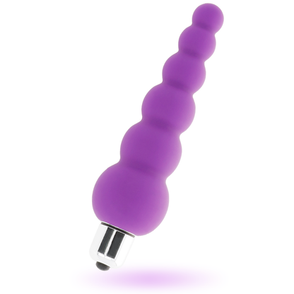 Close-up of the Intense Vibrador Snoopy 7 Velocidades Silicone Lila, showing its texture and features.