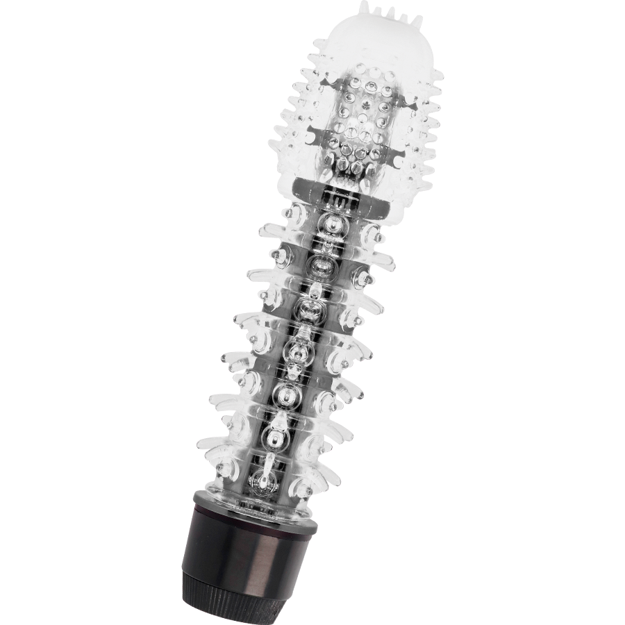 Close-up do GLOSSY Vibrador Axel Preto, destacando seu design ergonômico e material TPE Platinum.