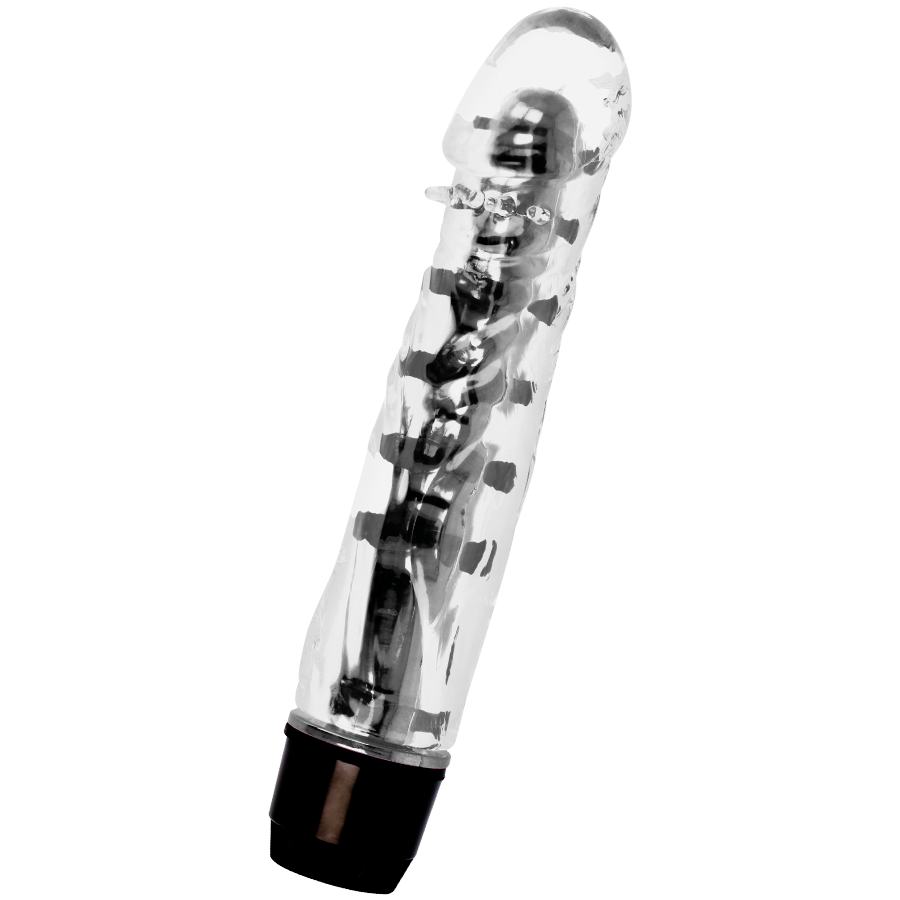 Close-up do Vibrador GLOSSY Lenny Preto com sua textura suave e design ergonômico.