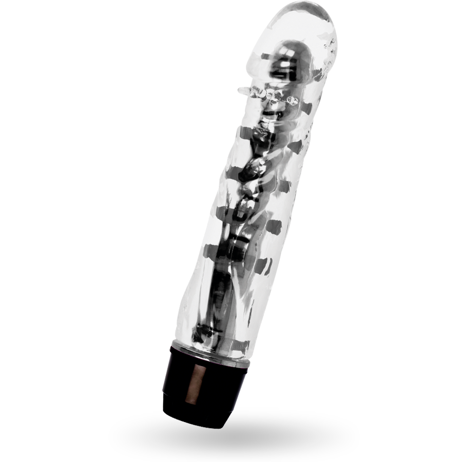 Close-up do Vibrador GLOSSY Lenny Preto com sua textura suave e design ergonômico.