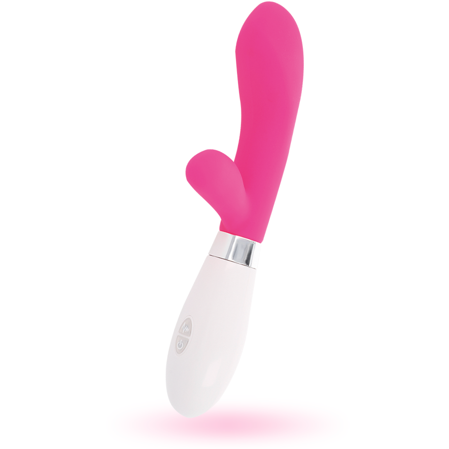 Vibrador coelho GLOSSY Jackson de silicone com 10 funções para estimulação do ponto G e clitóris.