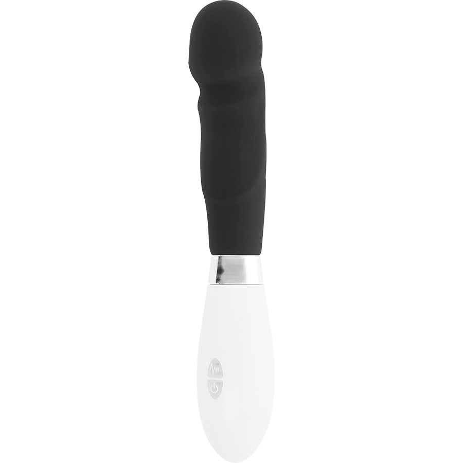 GLOSSY Vibrador Paul Realista Preto com 10 Funções