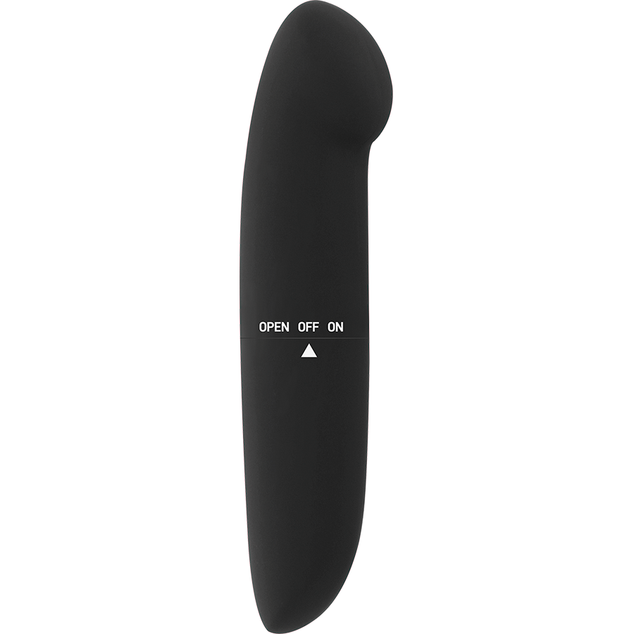 Vibrador GLOSSY Phil Preto para estimulação do ponto G e prazer discreto em viagens.