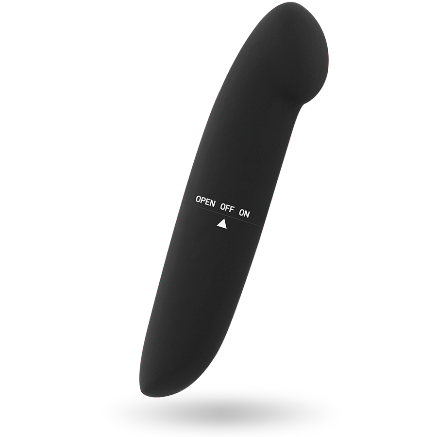 Vibrador GLOSSY Phil Preto para estimulação do ponto G e prazer discreto em viagens.
