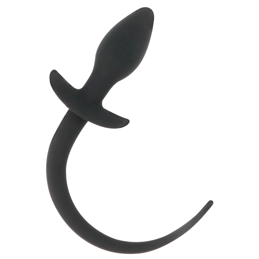 Close-up do DARKNESS Plug Anal Grande de Silicone Preto 28cm, mostrando seu design suave e cor preta para prazer anal.