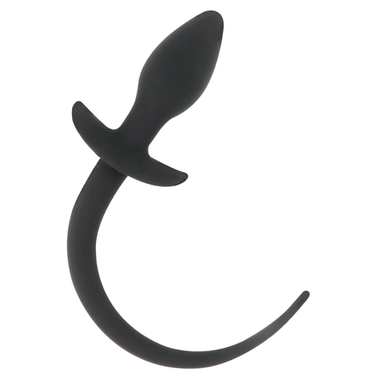 Close-up do DARKNESS Plug Anal Grande de Silicone Preto 28cm, mostrando seu design suave e cor preta para prazer anal.