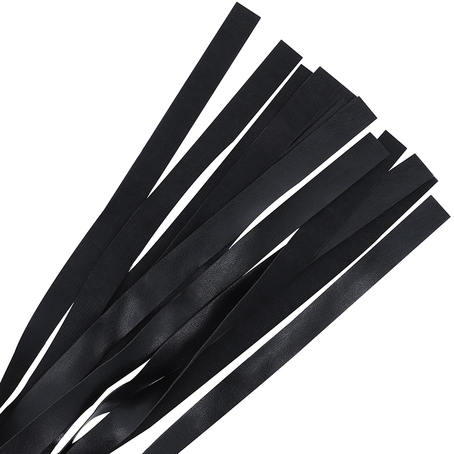 Chicote de Bondage Darkness Preto 51 CM para sessões BDSM