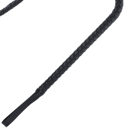 Chicote Bondage Darkness Preto 210cm para exploração BDSM e jogos sensoriais.