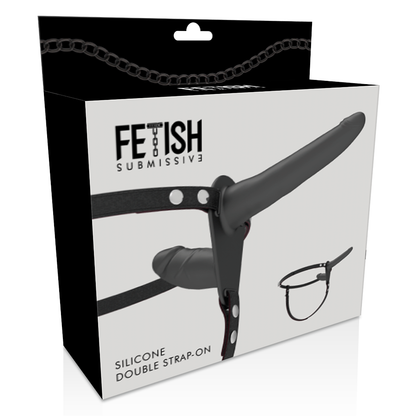 Arnês de dupla penetração FETISH em silicone premium e design ajustável.