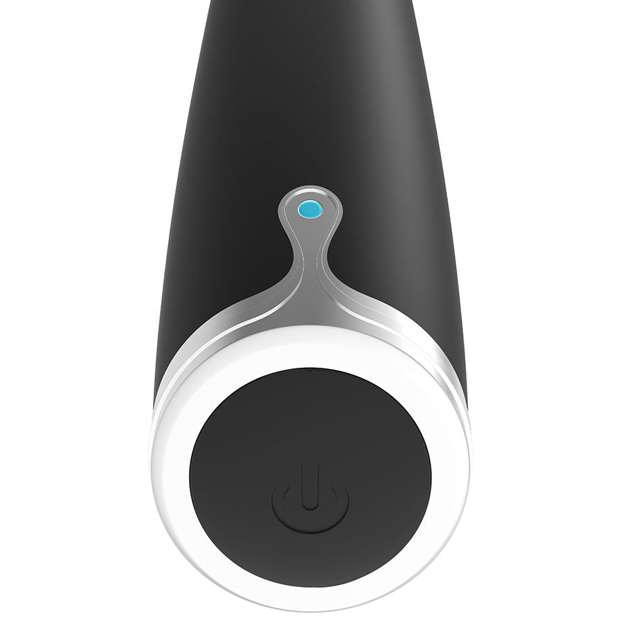 Vibrador clitoriano BRILLY GLAM Spot Vibe preto recarregável com design ergonómico.