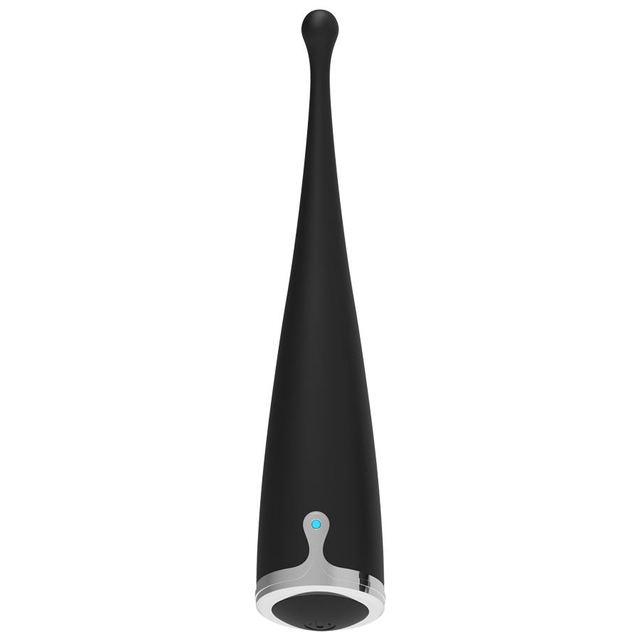 Vibrador clitoriano BRILLY GLAM Spot Vibe preto recarregável com design ergonómico.