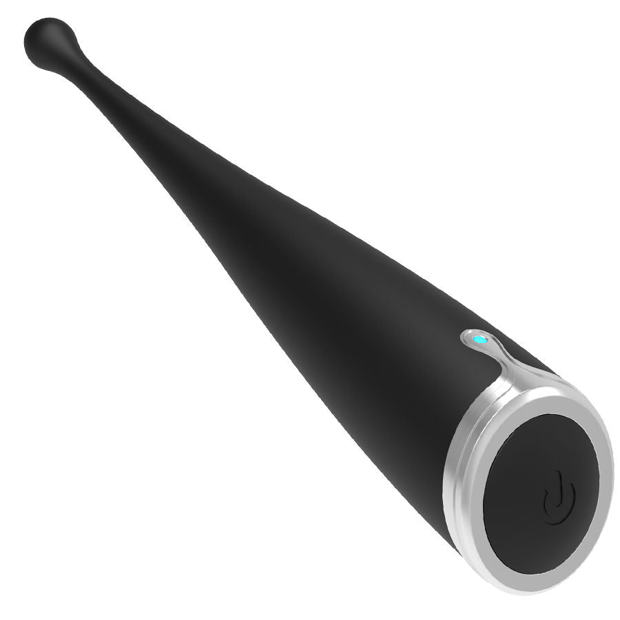 Vibrador clitoriano BRILLY GLAM Spot Vibe preto recarregável com design ergonómico.