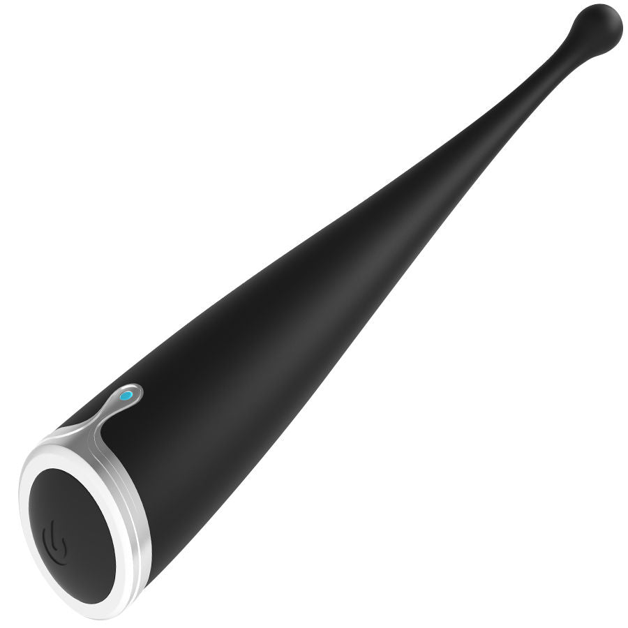 Vibrador clitoriano BRILLY GLAM Spot Vibe preto recarregável com design ergonómico.
