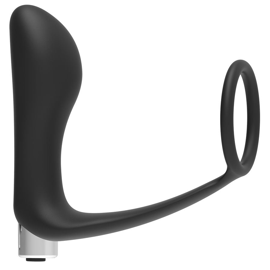 Vibrador prostático recarregável Addicted Toys preto, design ergonómico para estimulação anal