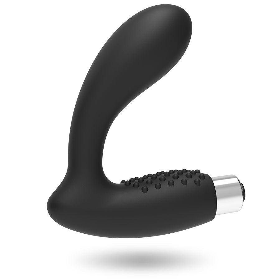 Vibrador prostático recarregável Addicted Toys Modelo 5 preto em silicone médico.