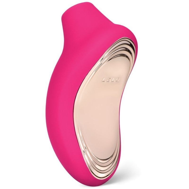 LELO Estimulador de Clitóris SONA 2 Cereja em destaque, mostrando seu design ergonômico e material de silicone.