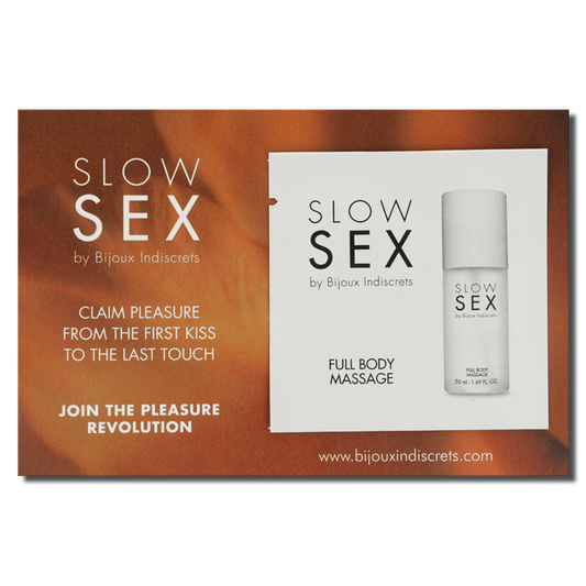 BIJOUX SLOW SEX Gel de Massagem Corporal 2 ML para prazer prolongado e relaxamento.